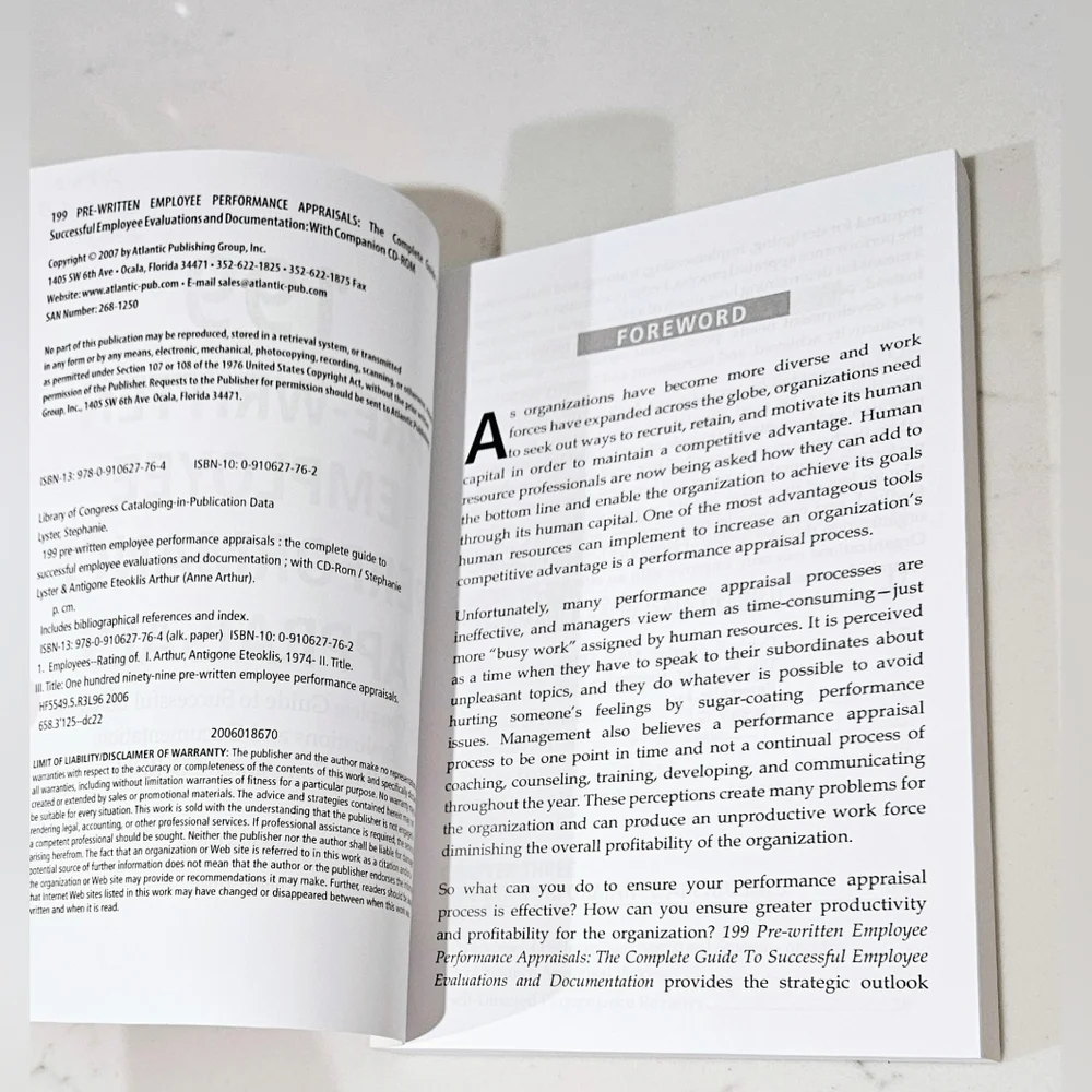 BOGO 199 Pre-Written Employee Performance Appraisal The Complete Guide Book